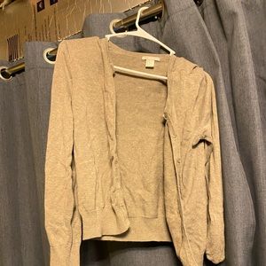 tan button up cardigan